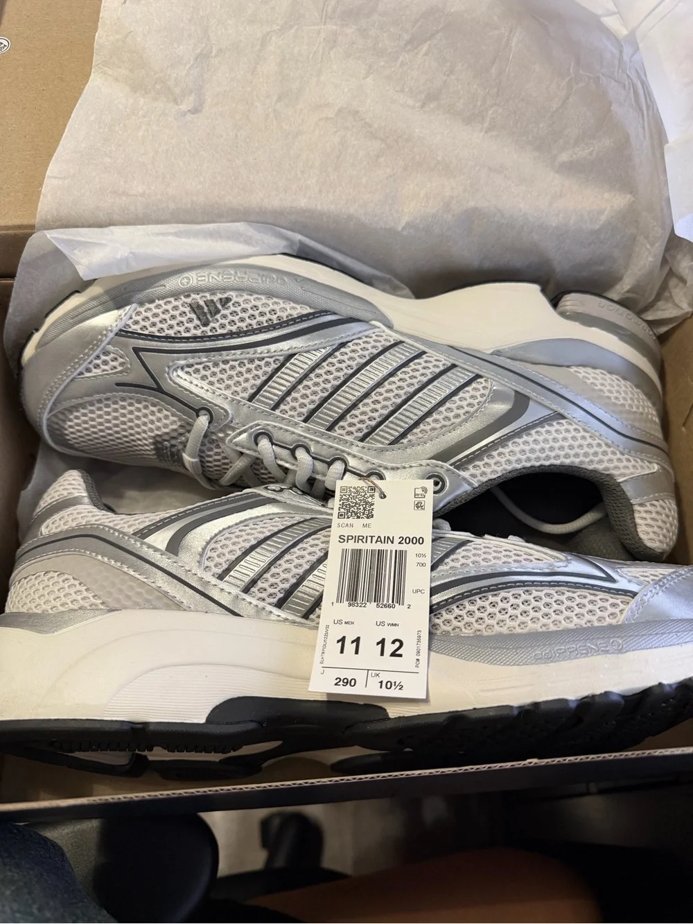 adidas Spiritain 2000 Men's Athletic Shoes - Silver/White